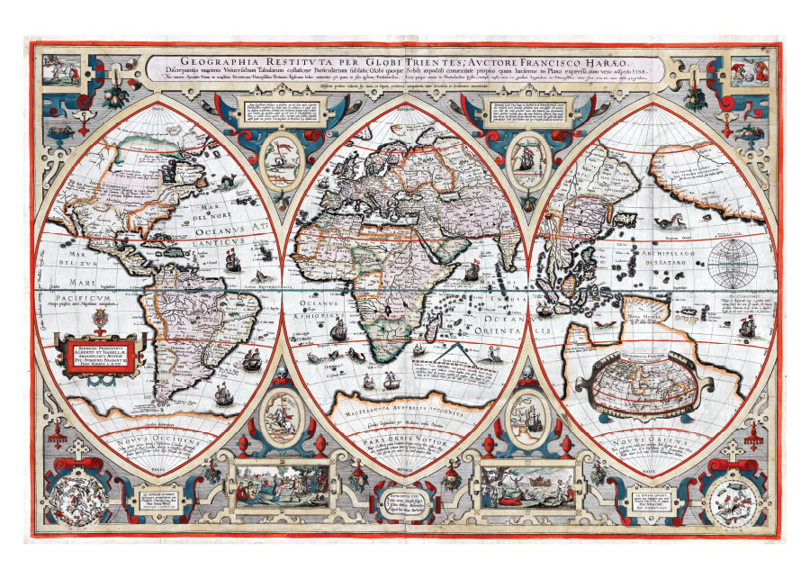 003ka_v2 Karta svijeta 1618. - Slika 1