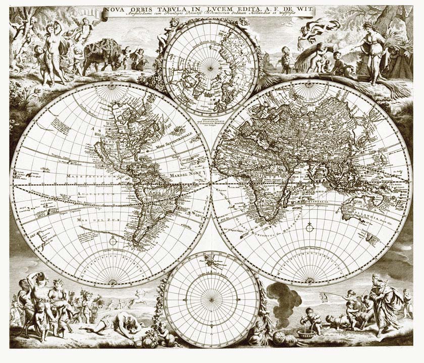 005ka_v Karta svijeta 1720. - Slika 1