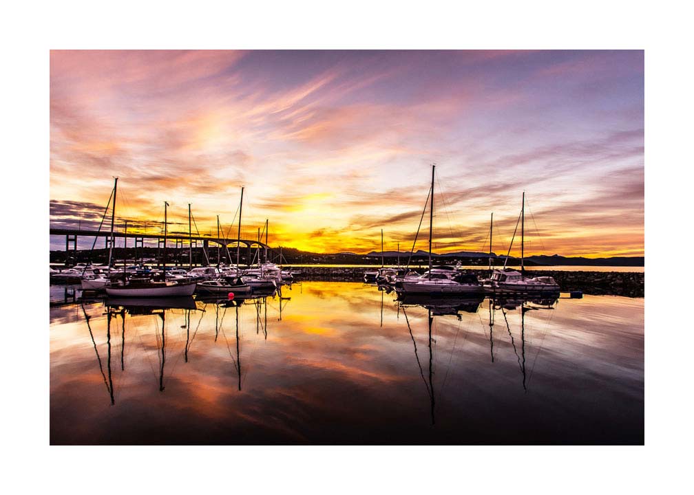 008pr_v Zalaz sunca i brodice - Slika 1