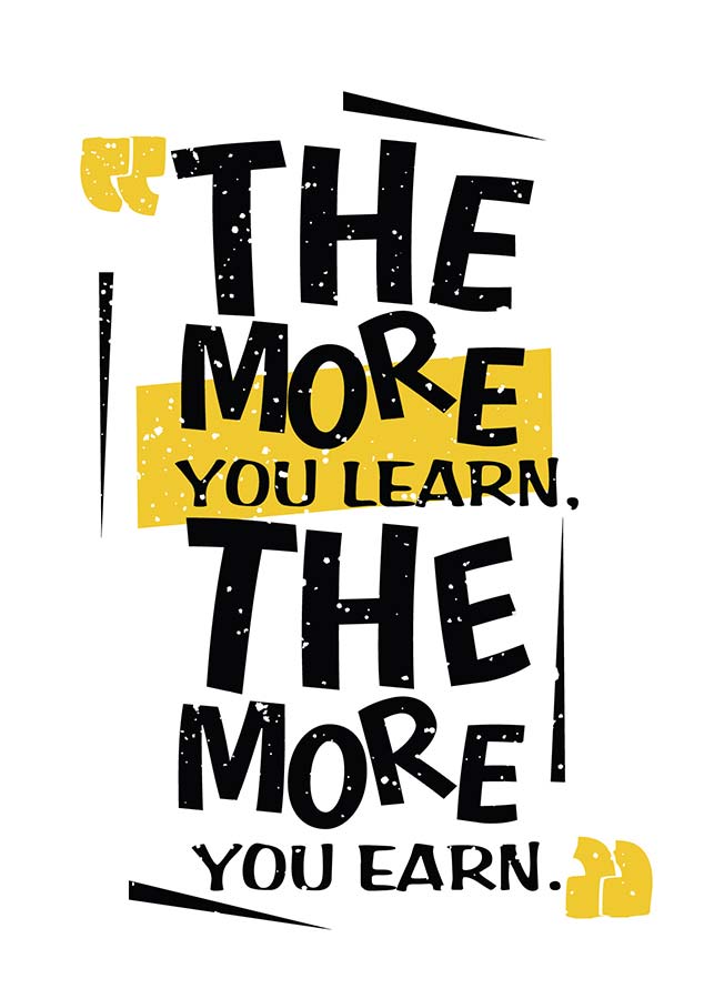 Print The more you learn - Slika 1