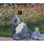 Camille Monet i dijete u vrtu