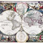 Karta svijeta, Bormeester 1685.