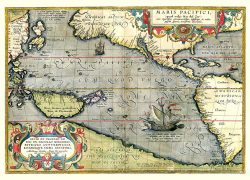 Maris Pacifici, Ortelius 1589.