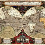 Karta svijeta, Sir Francis Drake 1595.