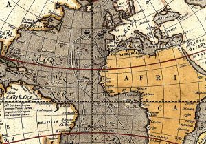 Karta svijeta, Sir Francis Drake 1595. - Slika 3