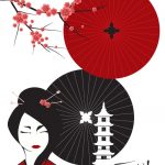 Geisha s trešnjinim cvijetom