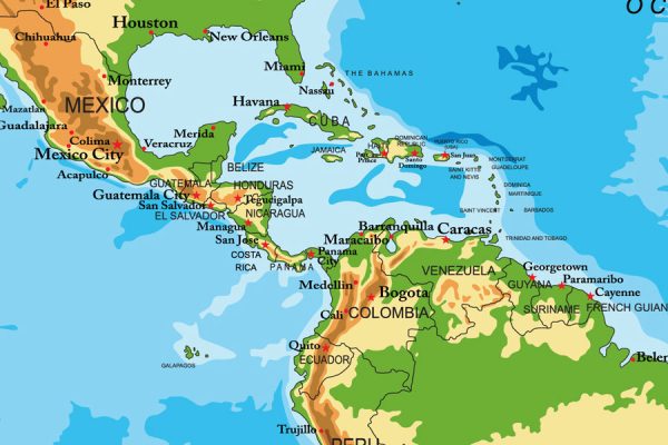 Karta svijeta geografska, države, uzvisine - Slika 4