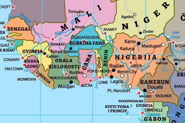 Karta svijeta politička (hrvatski ili engleski) - Slika 3