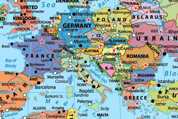 Karta svijeta politička (hrvatski ili engleski) - Slika 6