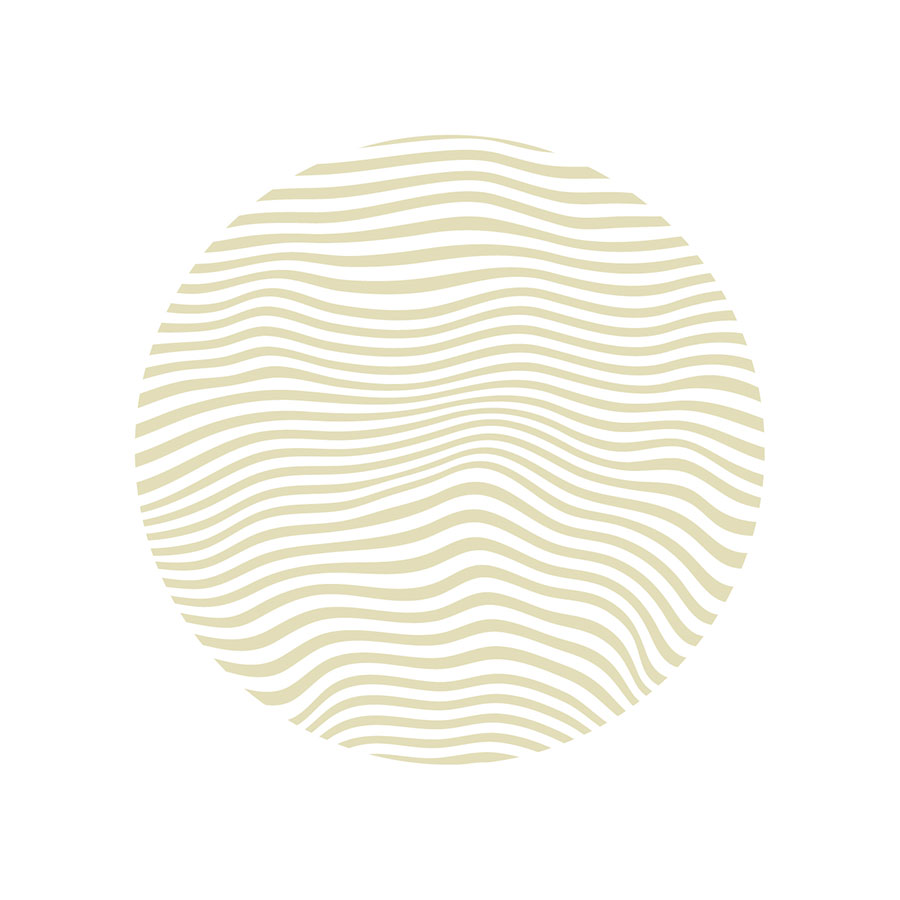 Print Valoviti krug krem - Slika 1