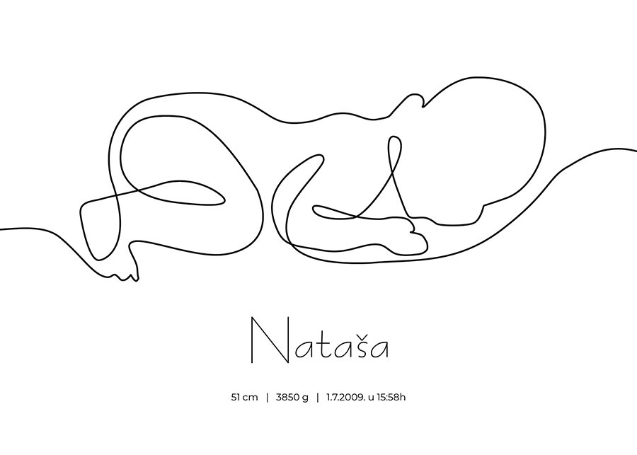 beba1 Beba, crtež - Slika 1