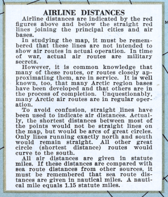 Karta svijeta, flat earth polarna projekcija, 1943. - Slika 4