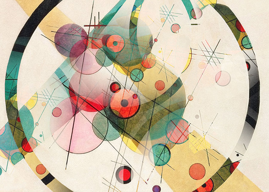 149fa_v Krug u krugu, tribute to Kandinsky - Slika 1