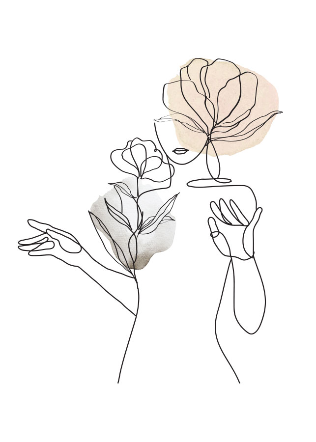 Ljepotica i cvijeće