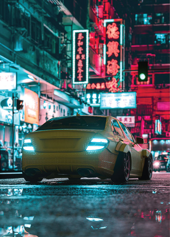 au002_v-01 Tokyo futuristic car - Slika 1