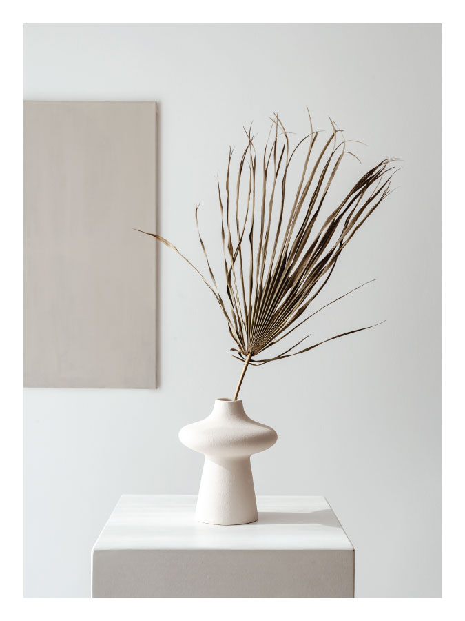 ls012_v Art vaza s palminim listom - Slika 1