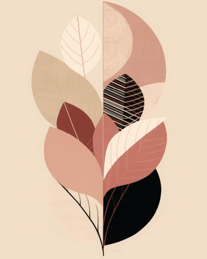 067IL-40x50 Listovi jesenski - Slika 1