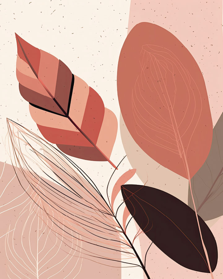 069IL-40x50 Indijanski listovi - Slika 1