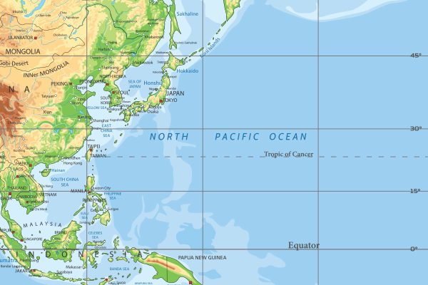 Karta svijeta geografska, države, uzvisine Mercatorova projekcija - Slika 4